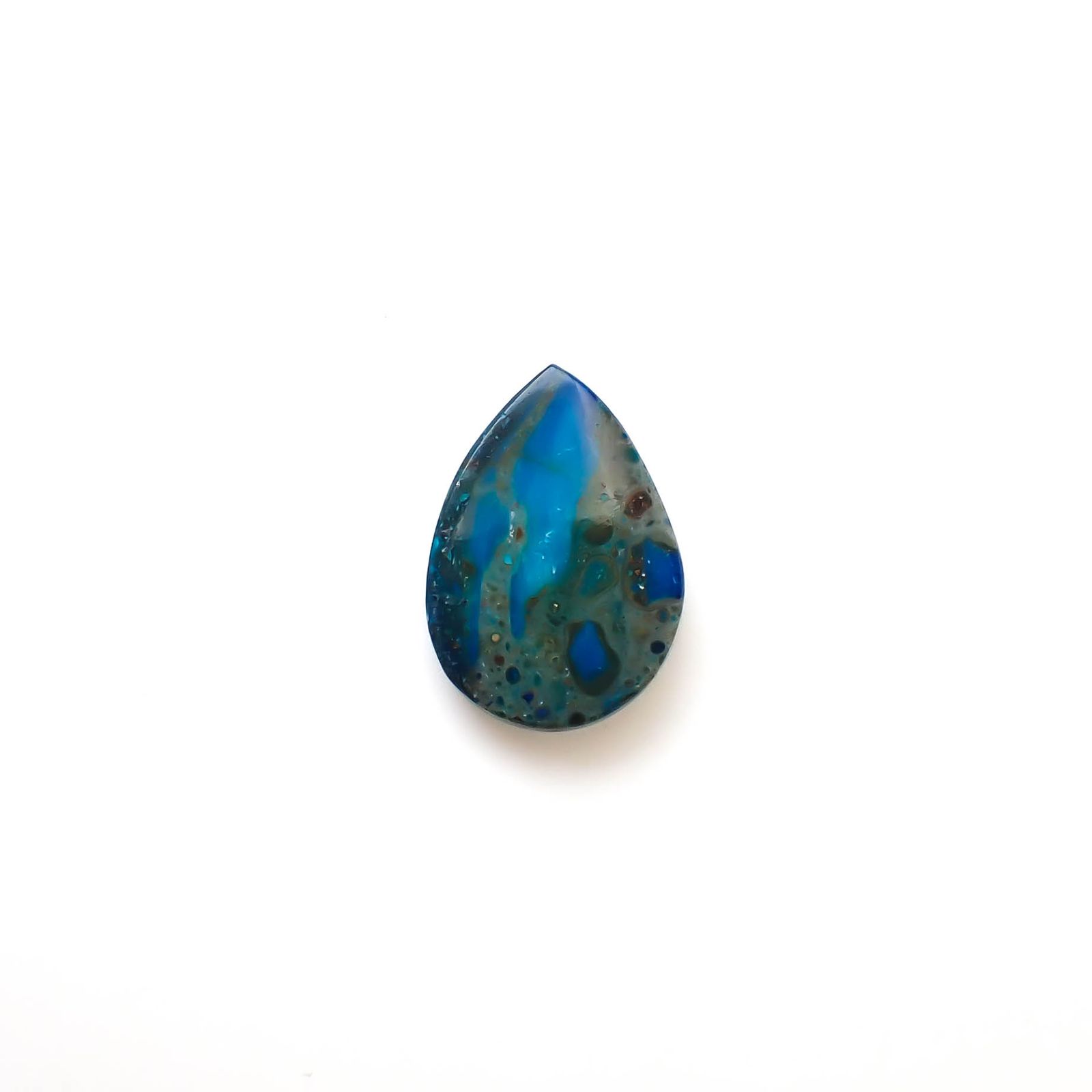 ブルーオパール ペルー産 3.24ct [250430263]15x10.5mm前後