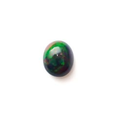 ブラックオパール(宝石名オパール/加熱処理)エチオピア産 4.16ct 識別済[240326534]12.7x10.4mm前後