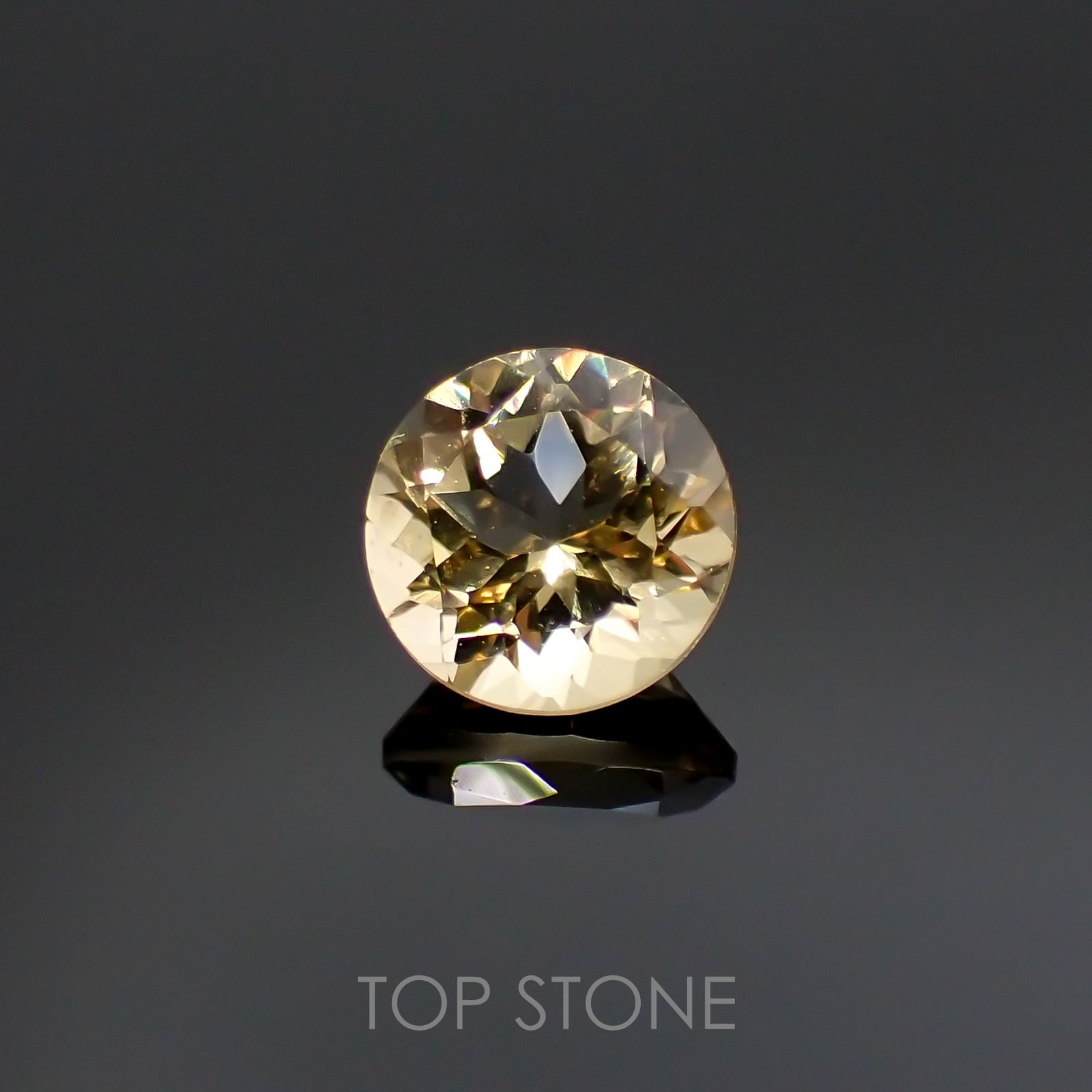 イエローベリル(宝石名イエロー・ベリル)ブラジル産 1.34ct 識別済[211113651]7.1x7.1mm前後