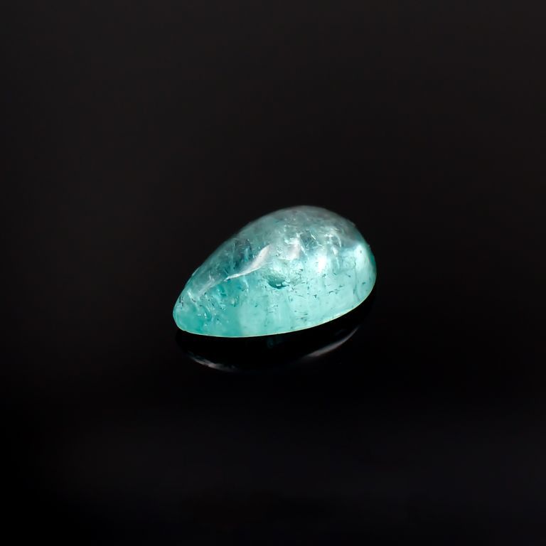 パライバトルマリン(宝石名トルマリン/別名パライバ・トルマリン)ブラジル・キントス鉱山産 0.629ct ソ付(宝貴協)[221018756]7x4.6mm前後