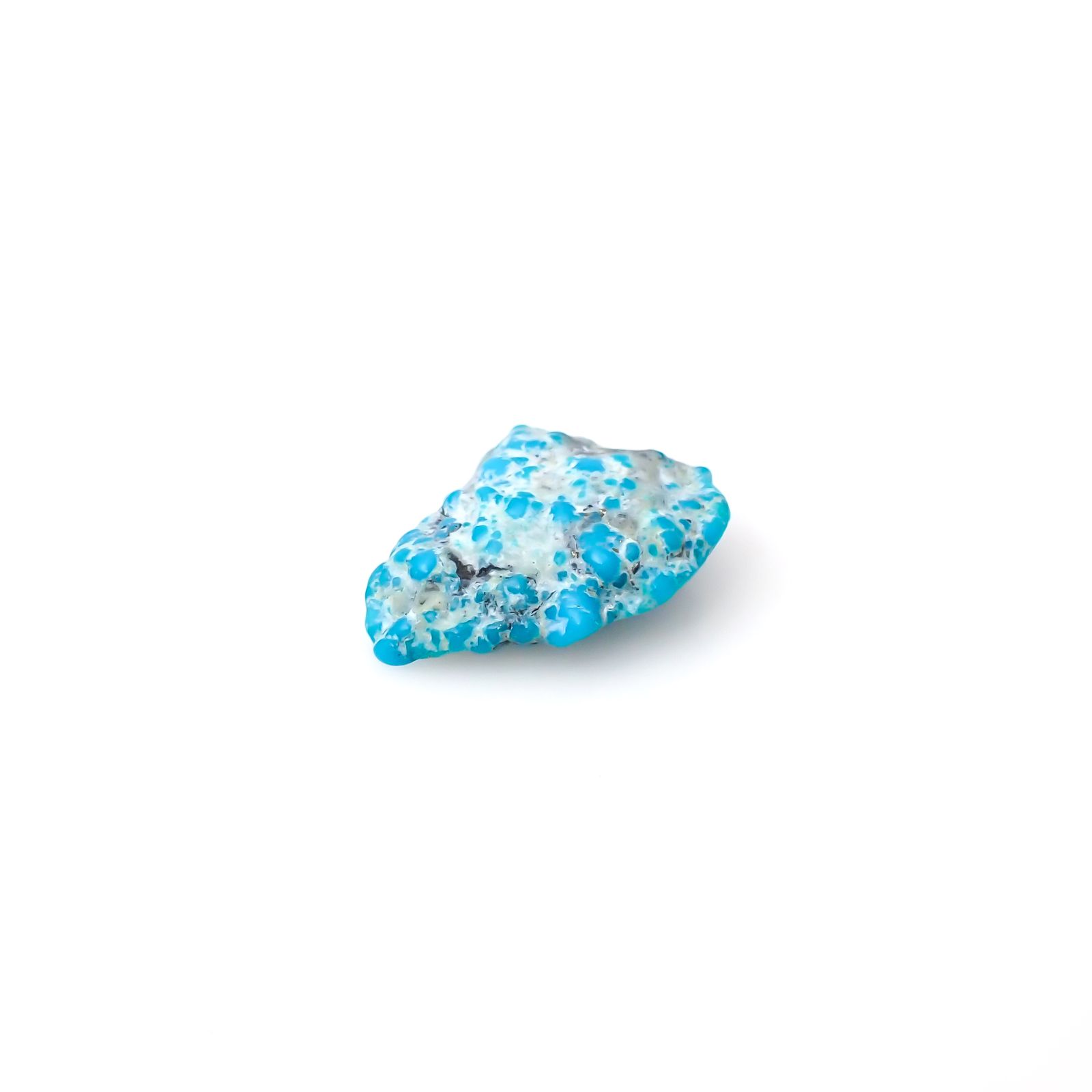 ターコイズ 原石 アメリカ・アリゾナ州キングマン産 7.91ct[240226375]17.9x14.5mm前後