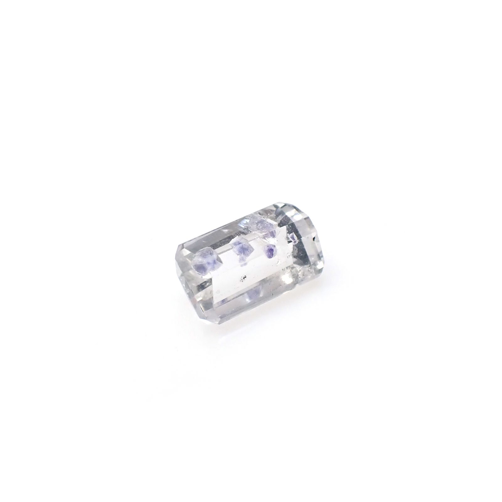 ◇カスタムカット◇フローライトインクォーツ マダガスカル産 4.98ct [250329950]12.5x7.5mm前後