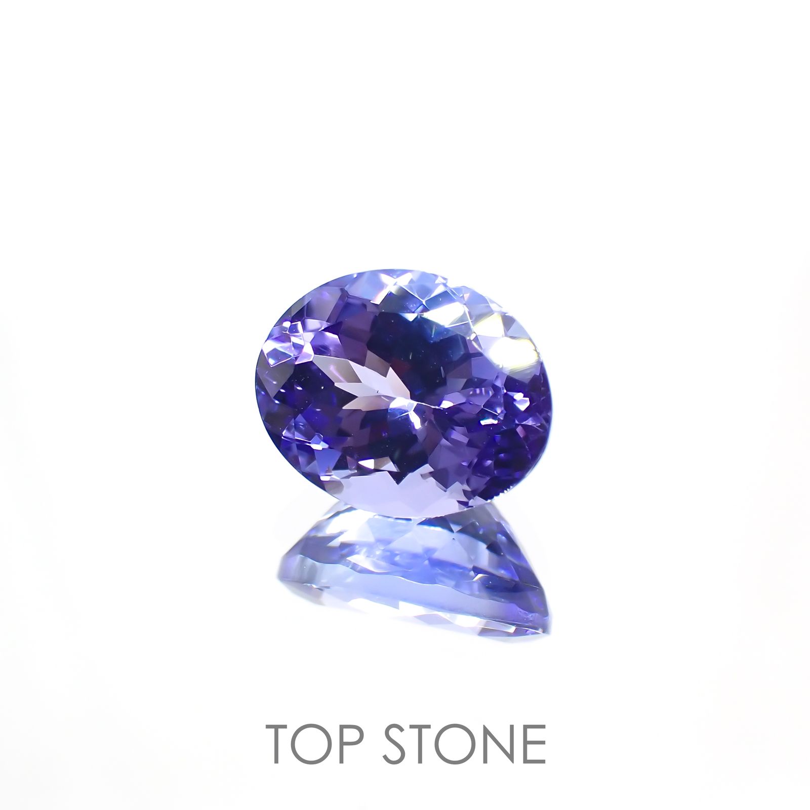 タンザナイト(宝石名タンザナイト) タンザニア産 2.282ct ソ付(彩珠)[20117209]8.9×7.1mm前後