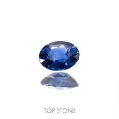 サファイア(宝石名サファイア)マダガスカル/スリランカ産 0.46ct 識別済[220113886]5.4x4.3mm前後