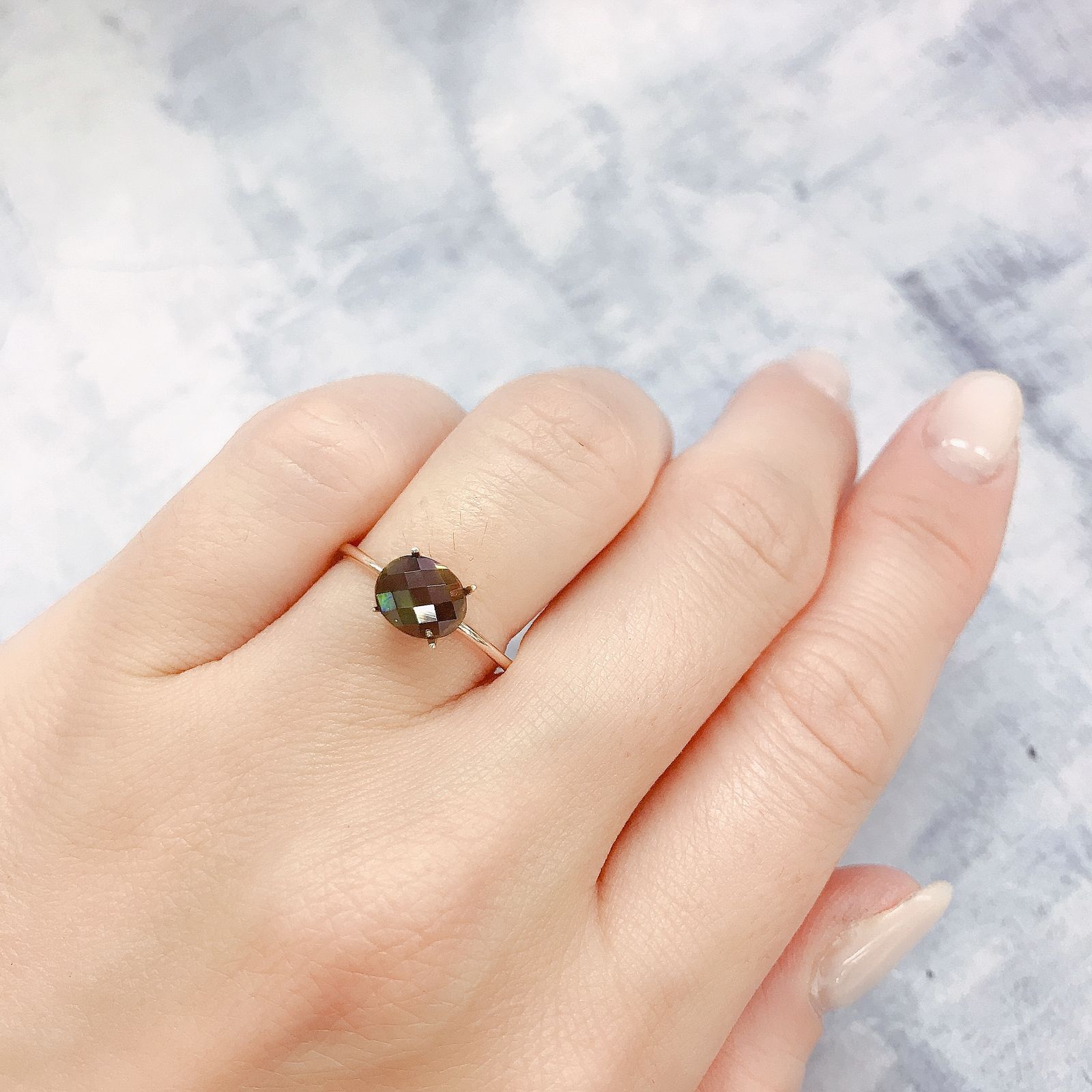 レインボーガーネット 日本・奈良県天川村産 1.47ct[220515988]7.2x5.9mm前後
