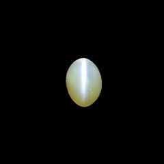 クリソベリルキャッツアイ(宝石名クリソベリル・キャッツアイ) スリランカ産 1.122ct ソ付(彩珠)[210711492]6.3×4.5mm前後