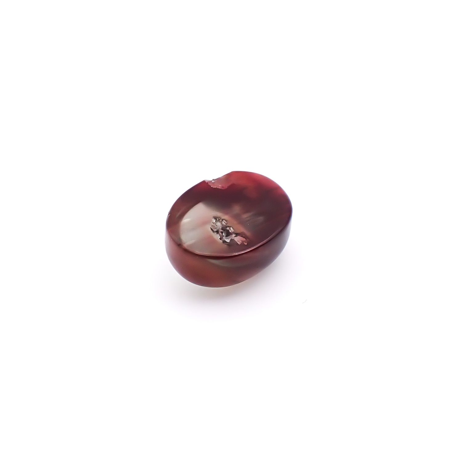 バイカラーアンデシン チベット産 2.92ct / 9.5x7.4mm前後 [260732574]