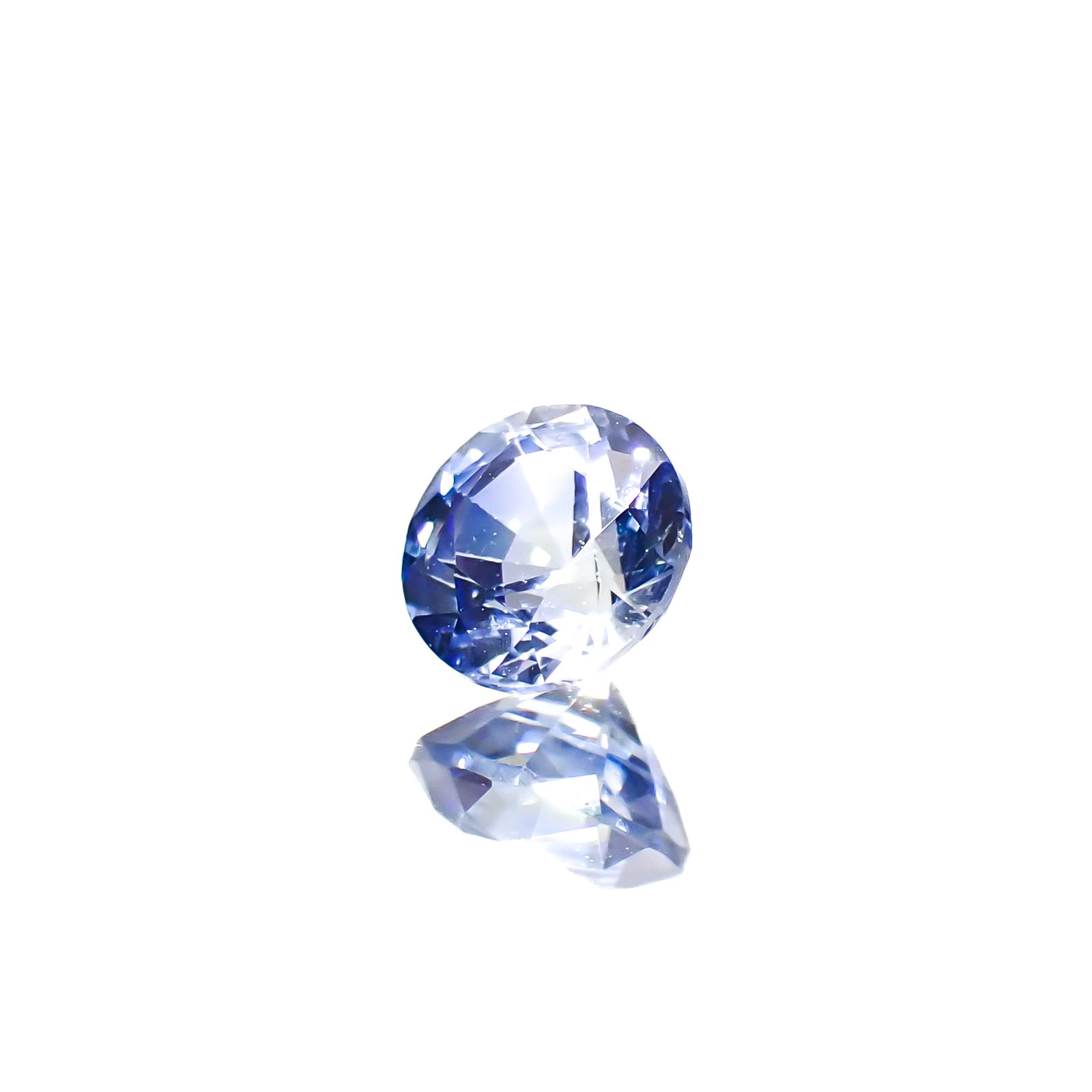 アイスブルーサファイア スリランカ産 0.47ct[240828654]4.4x4.4mm前後