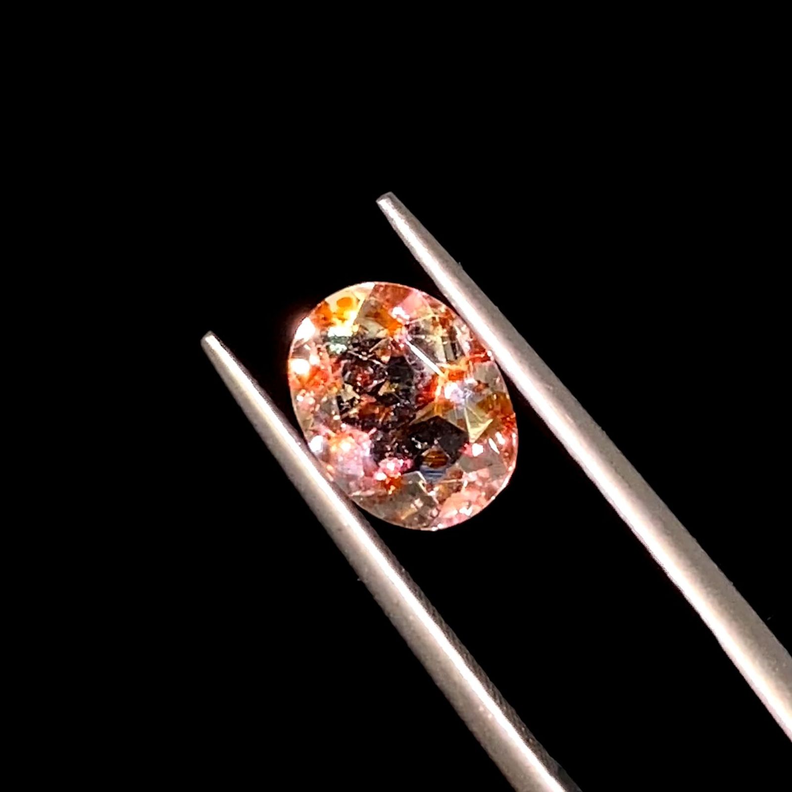 イリュージョンサンストーン インド産 1.66ct[220114210]9x7mm前後