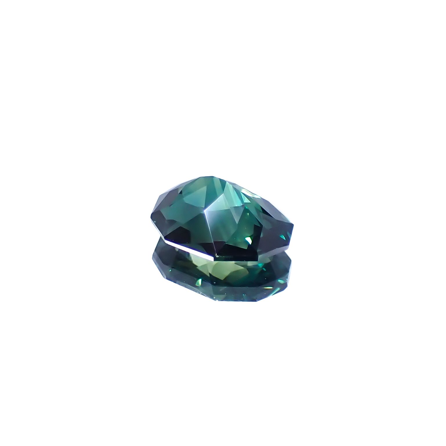 ◇カスタムカット◇バイカラーサファイア オーストラリア産 1.68ct [250229828]8.8x6.6mm前後