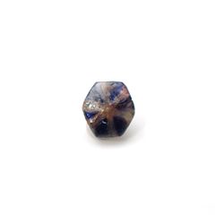 トラピッチェサファイア 原石スライス磨き ビルマ産 0.69ct [250830981]5.7x5.1mm前後