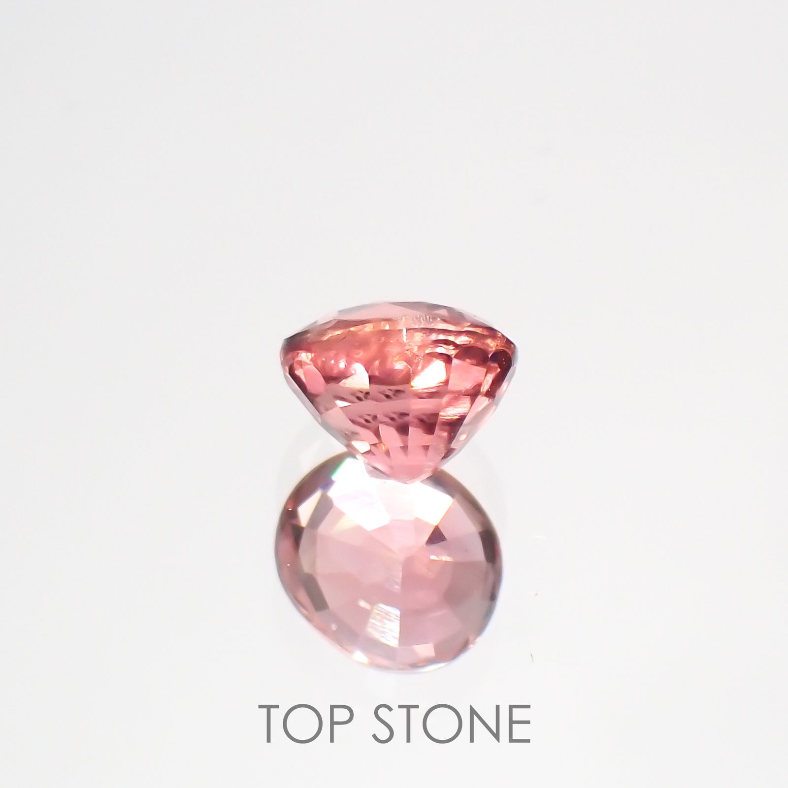 ローズピンクトルマリン(宝石名ピンク・トルマリン)ブラジル/アフリカ産 0.84ct 識別済[220114866]5.9x5.1mm前後