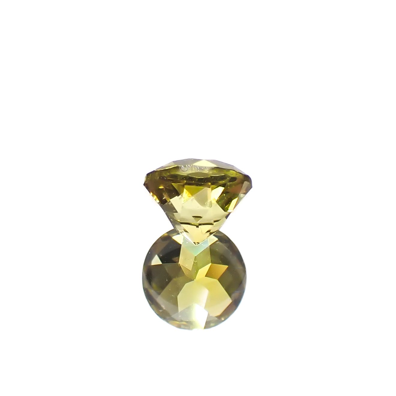 カナリートルマリン ザンビア・カナリー鉱山産 0.30ct[240527820]3.9x3.9mm前後