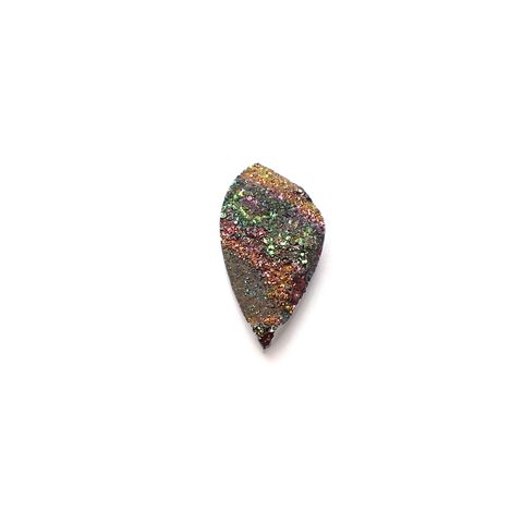 ◇フリーフォーム◇レインボーパイライト 原石 ロシア産 14.69ct[240326428]24.5x12.9mm前後