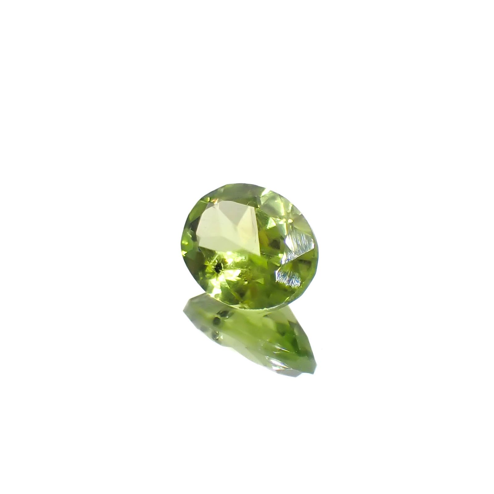 ブラックリリーパッドペリドット アメリカ・アリゾナ州産 1.34ct[240627938]8.1x6.2mm前後