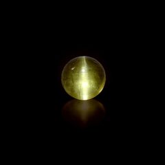 イエローベリルキャッツアイ(宝石名イエロー・ベリル・キャッツアイ)ブラジル産 2.96ct 識別済[240125877]9x9mm前後