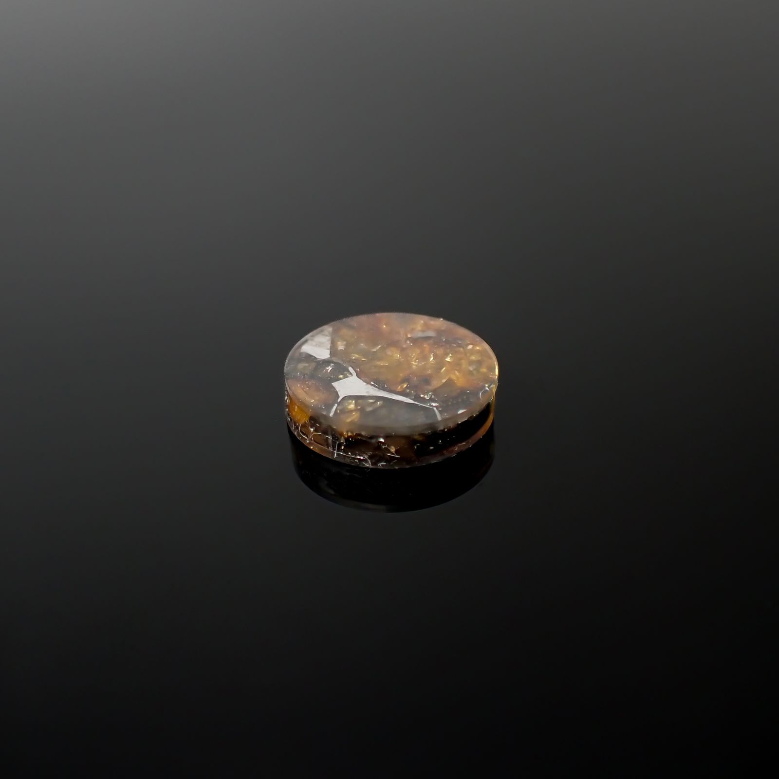 パラサイト隕石Sericho トリプレット 発見地:ケニア 4.80ct[240125711]12x11.9mm前後