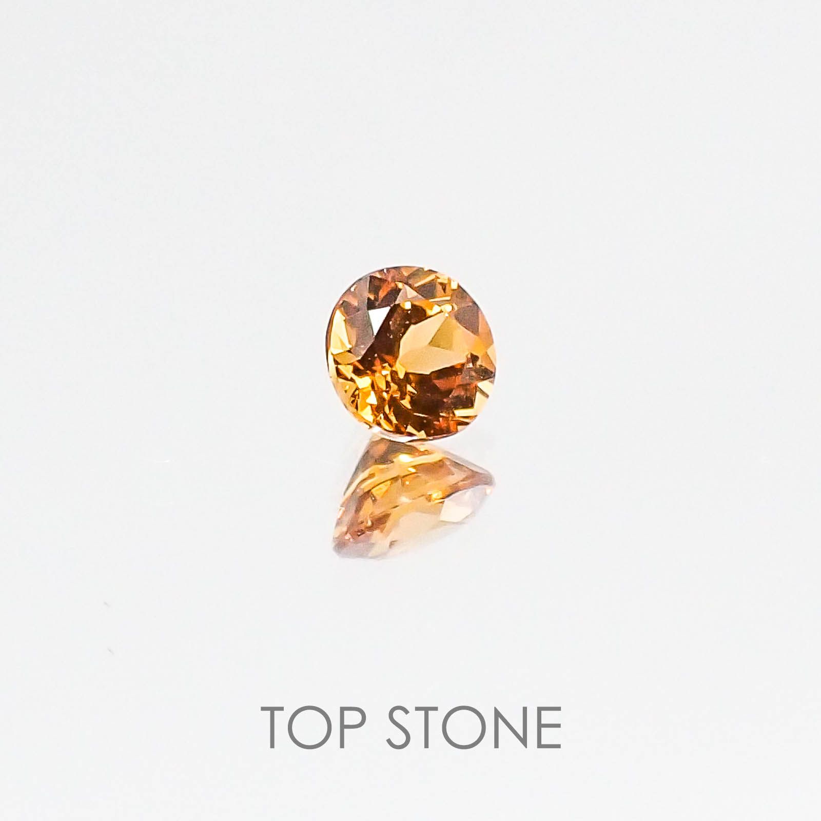 スペサルティンガーネット マンダリンオレンジカラー ケニア産 ルース 0.2ct[20084396]3.5×3.5mm前後