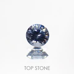 グレイッシュブルースピネル ビルマ産 ルース 0.31ct[210913139]4×4mm前後