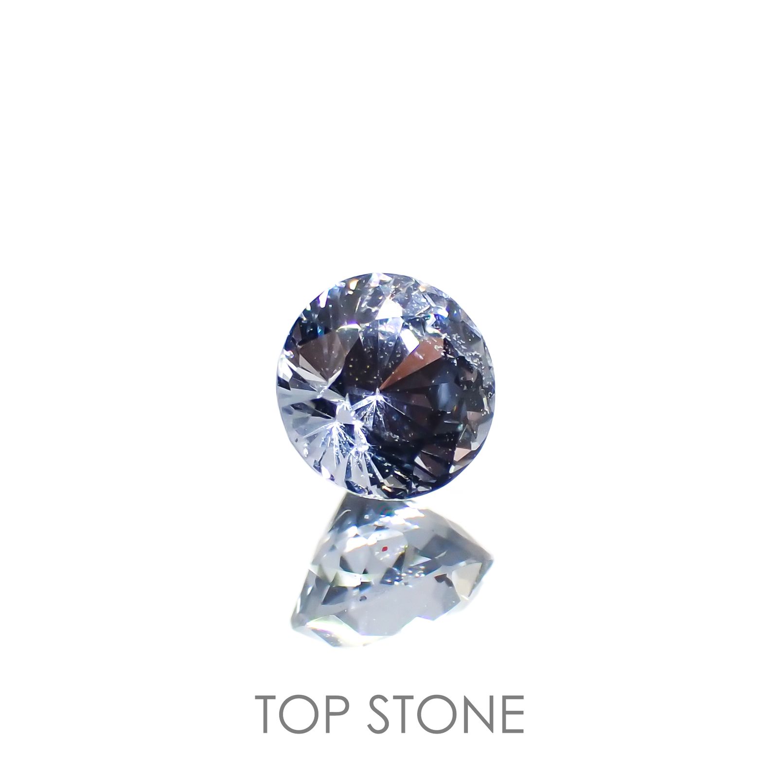 グレイッシュブルースピネル ビルマ産 ルース 0.55ct[210913143]4.7×4.7mm前後