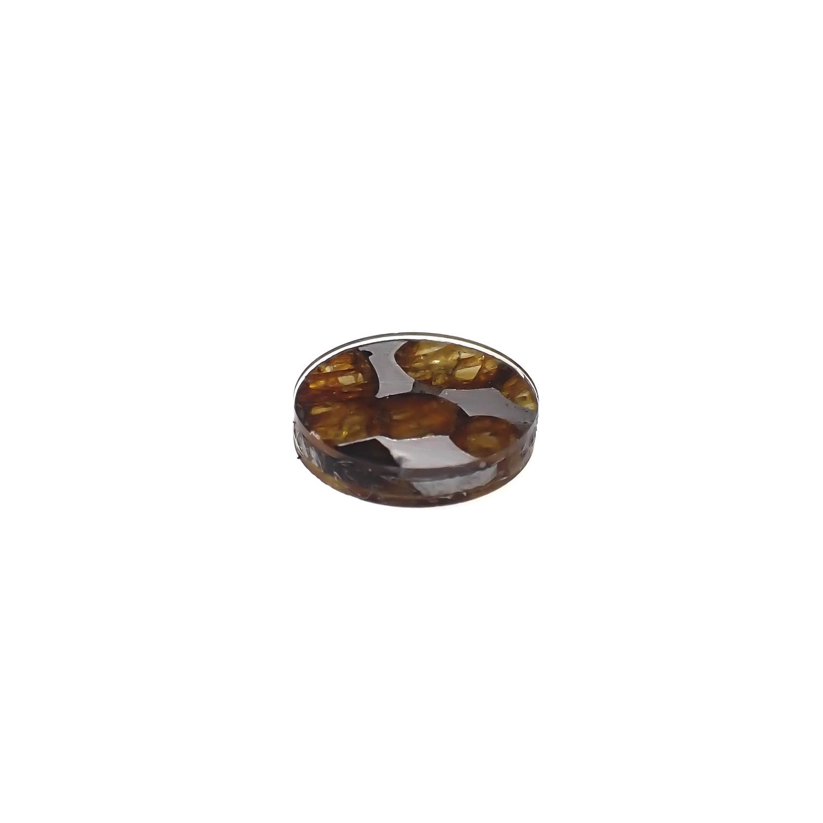 パラサイト隕石Sericho トリプレット 発見地:ケニア 3.70ct[240125721]11.9x11.9mm前後