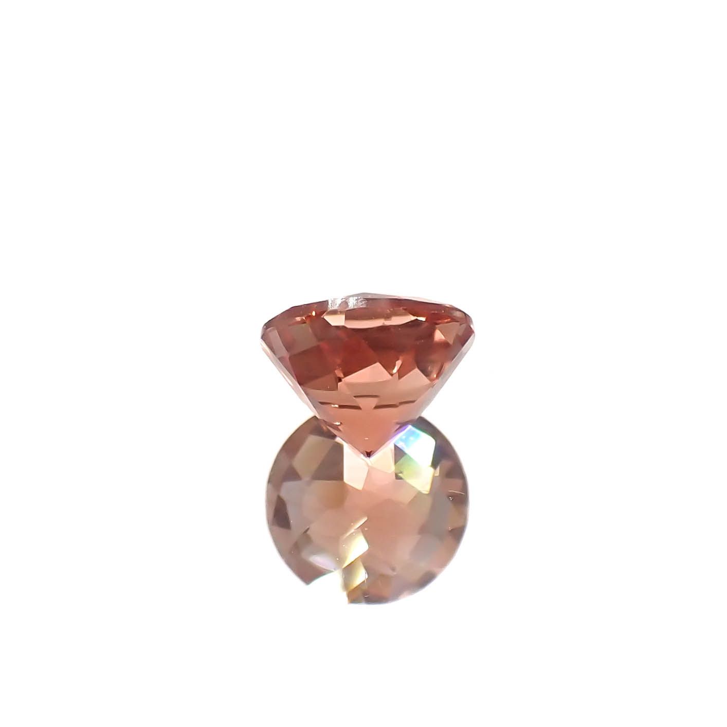 ◇チェッカーカット◇アンデシン(宝石名アンデシン/ラブラドライト)チベット産 0.78ct 識別済[240225965]6x6mm前後