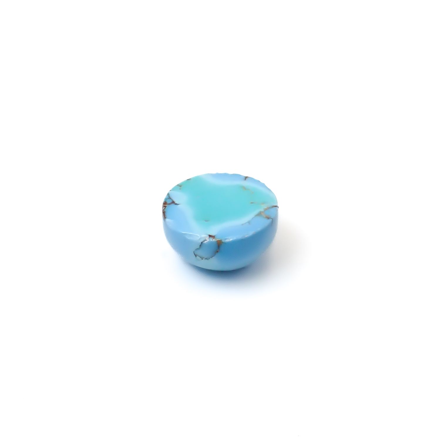 ターコイズ カザフスタン・ゴールデンヒル鉱山産 4.49ct / 10.1x10.1mm前後 [260331873]