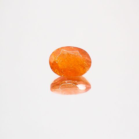 イリュージョンサンストーン(宝石名フェルドスパー) タンザニア産 1.55ct 識別済[210610873]8.8×6.6mm前後
