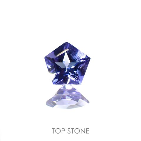 ◇ペンタゴンカット◇タンザナイト(宝石名タンザナイト)タンザニア産 0.43ct 識別済[220113848]4.9x5.2mm前後