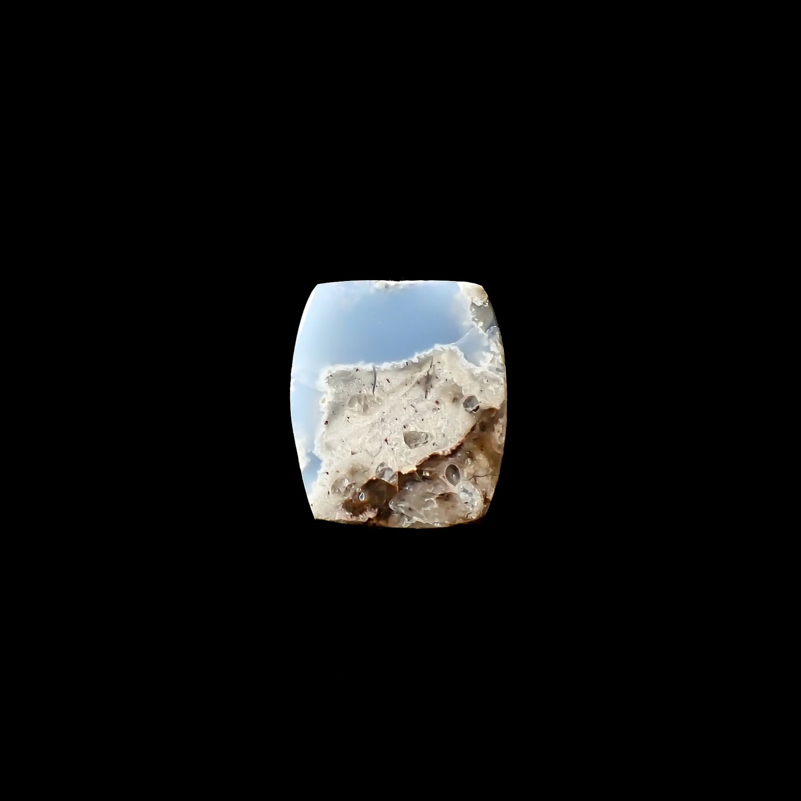 マトリックスブルーオパール アメリカ・オレゴン州産 3.06ct[240125674]10.5x9.1mm前後