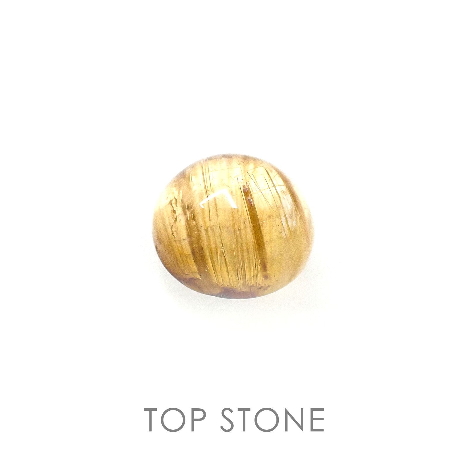 ルチルクォーツ ブラジル産 ルース 1.76ct[20084482]7.1×7.1mm前後