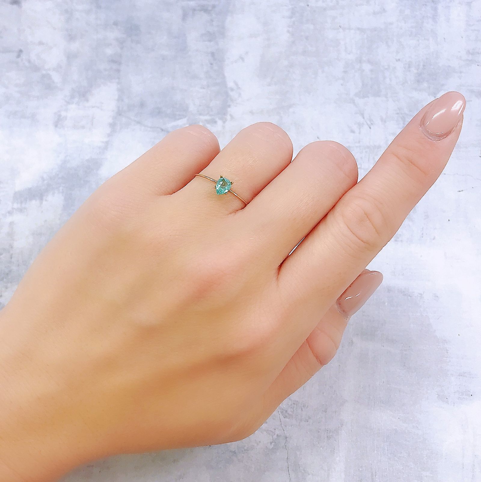 パライバトルマリン(宝石名トルマリン/別名パライバ・トルマリン)ブラジル・キントス鉱山産 0.33ct 識別済[221018754]5.3x4mm前後