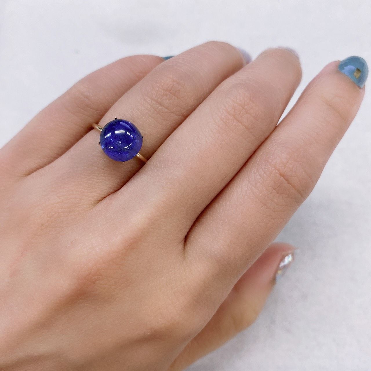 バイカラータンザナイト(宝石名バイカラー・ゾイサイト) タンザニア産 4.59ct 識別済[210812248]9×9mm前後