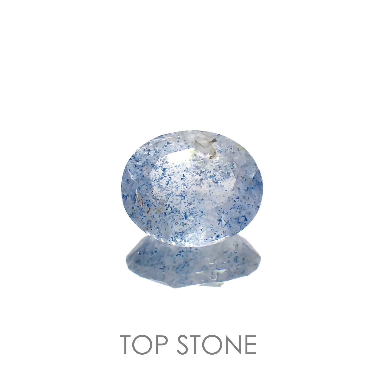 ラズライトインクォーツ アフガニスタン産 1.96ct[221219667]9.4x8.2mm前後