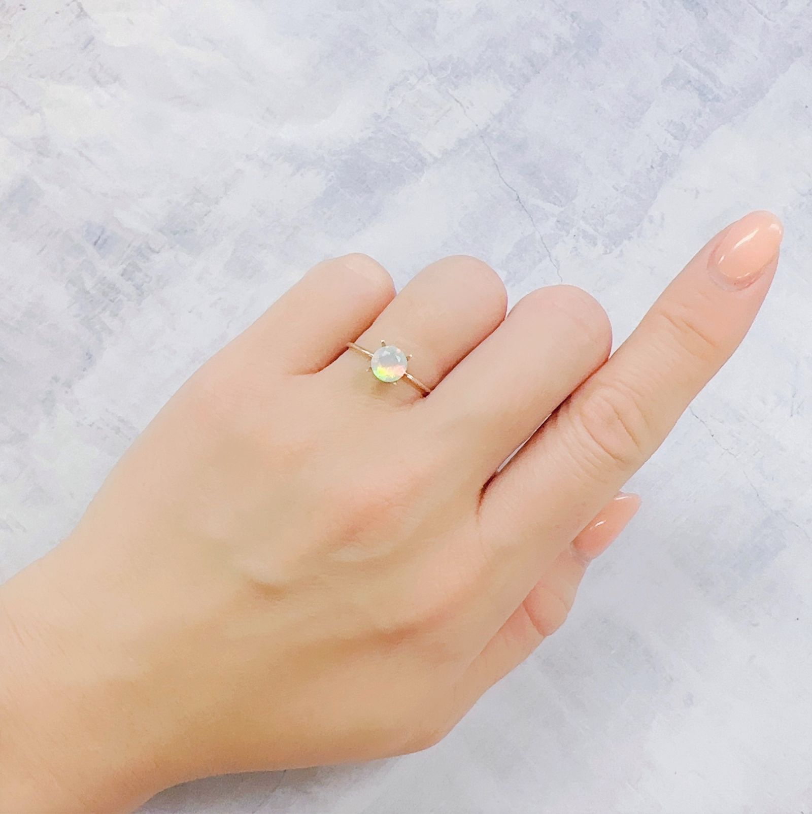 エチオピアオパール エチオピア産 0.57ct[230120026]6x6mm前後