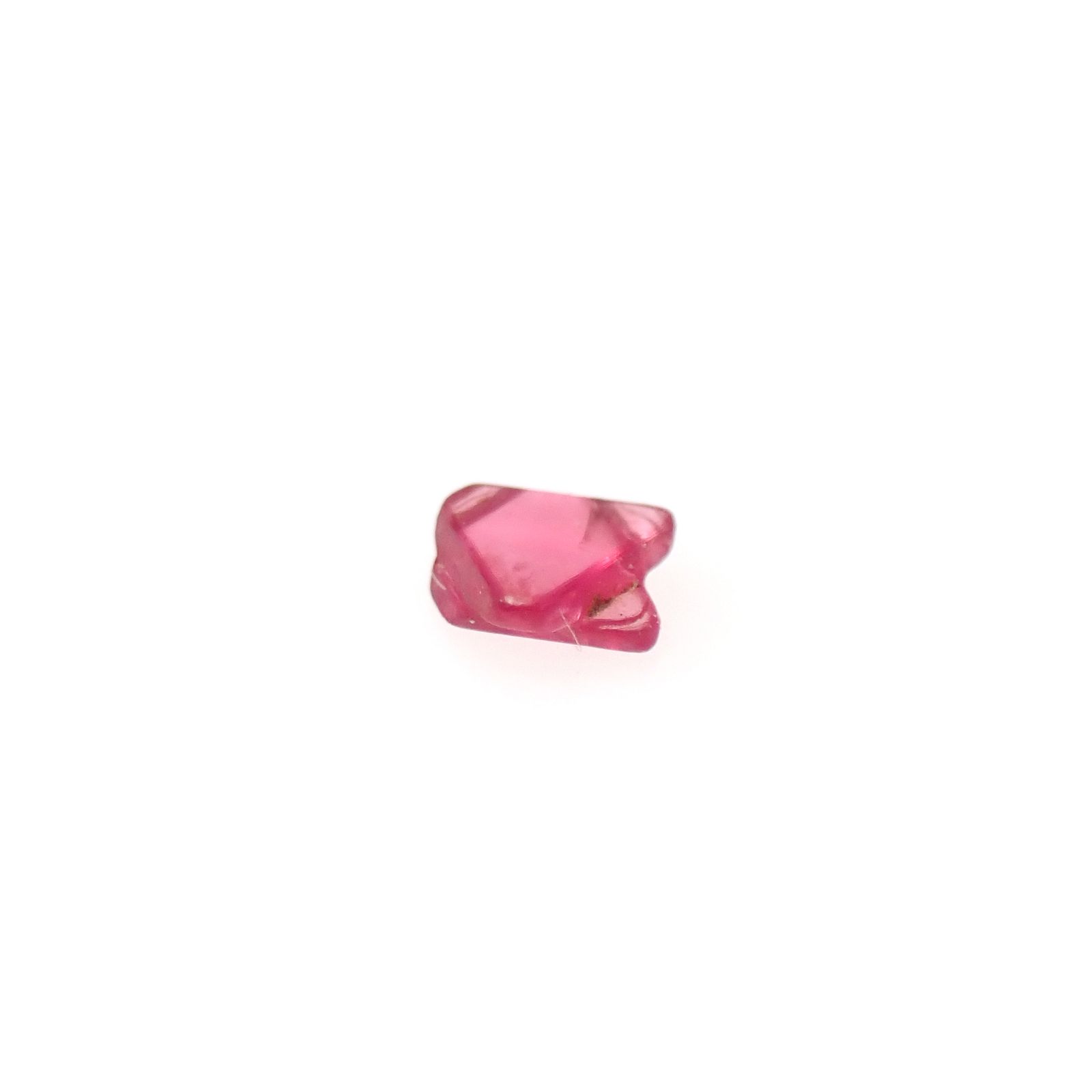 ツインクリスタルスピネル(スピネル式双晶) 原石 ビルマ産 0.035ct[240628429]2.3x2.2mm前後