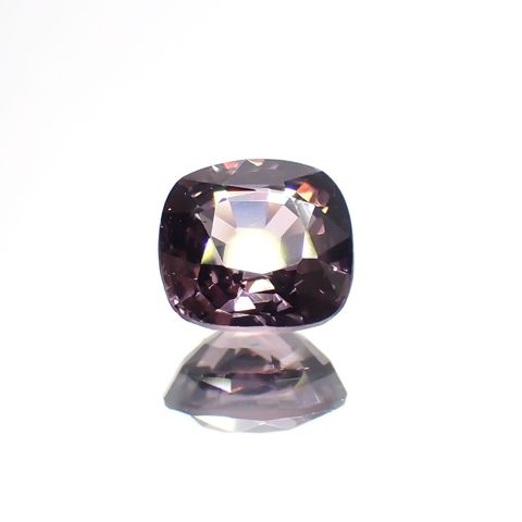 パープルスピネル(宝石名スピネル)ビルマ産 1.41ct 識別済[231124302]6.7x6.5mm前後