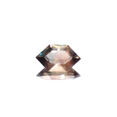 ◇カスタムヘキサゴンカット◇バイカラーオレゴンサンストーン アメリカ・オレゴン州産 4.59ct[231224664]15.7x9.2mm前後
