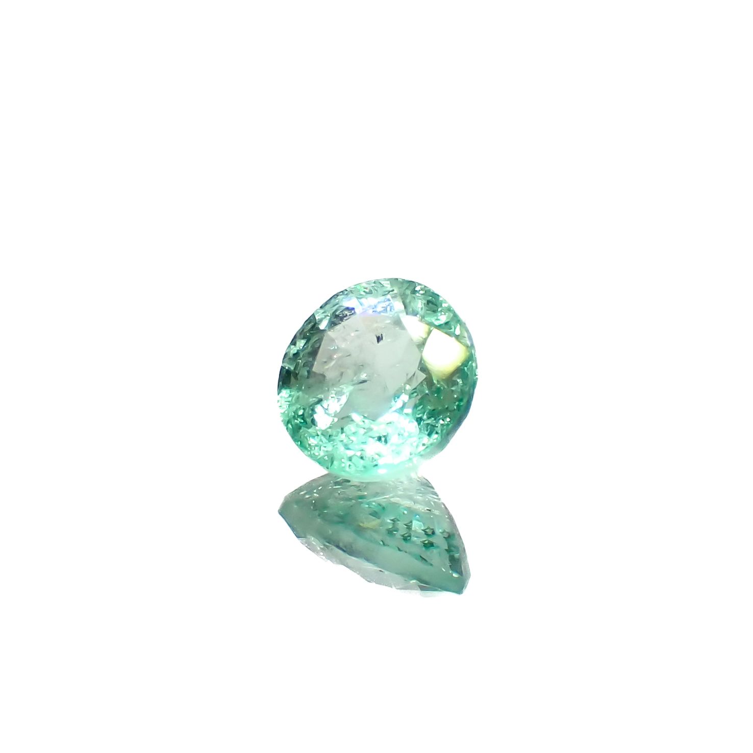 パステルカラーエメラルド コロンビア産 0.58ct[240225945]5.4x5.4mm前後