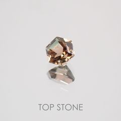 ◇ヘキサゴンカット◇バイカラートルマリンSA ブラジル・アフリカ産 ルース 0.16ct[21019150]3×3mm前後