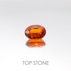 オレンジカイヤナイト タンザニア産 ルース 1.12ct[20105995]7.1×5.1mm前後