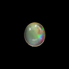 メキシコオパール(宝石名オパール)メキシコ産 0.90ct 識別済[231023919]7.2x6.3mm前後