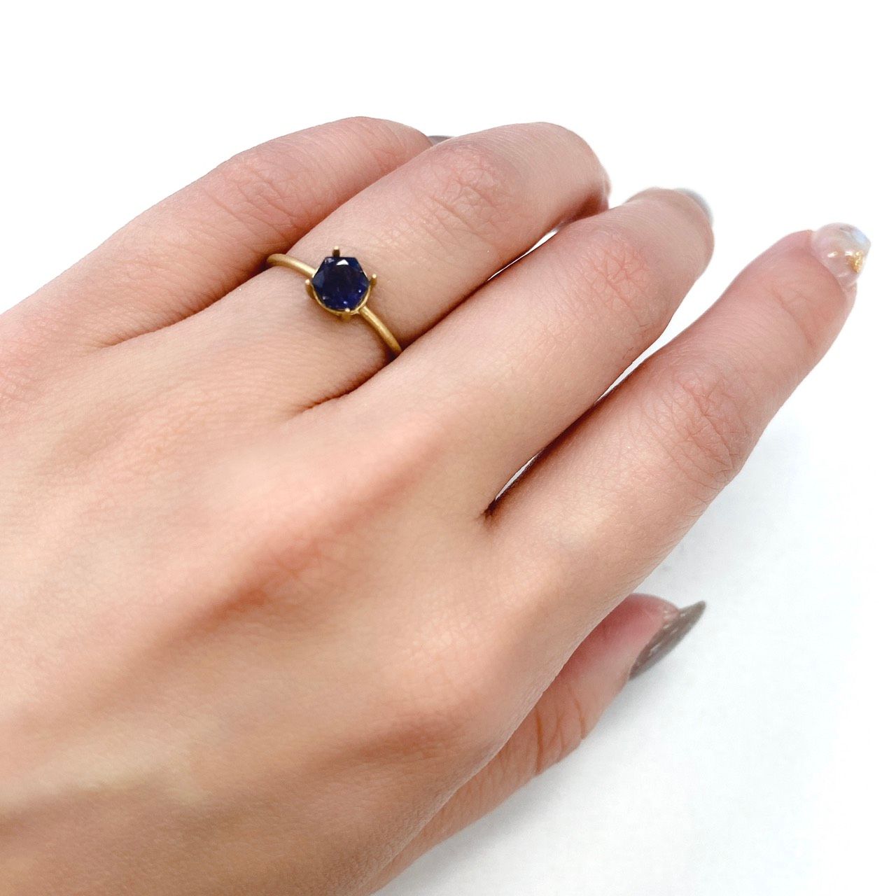 アイオライトサンストーン ブラジル産 ルース 0.5ct[21059242]5.5×5.5mm前後