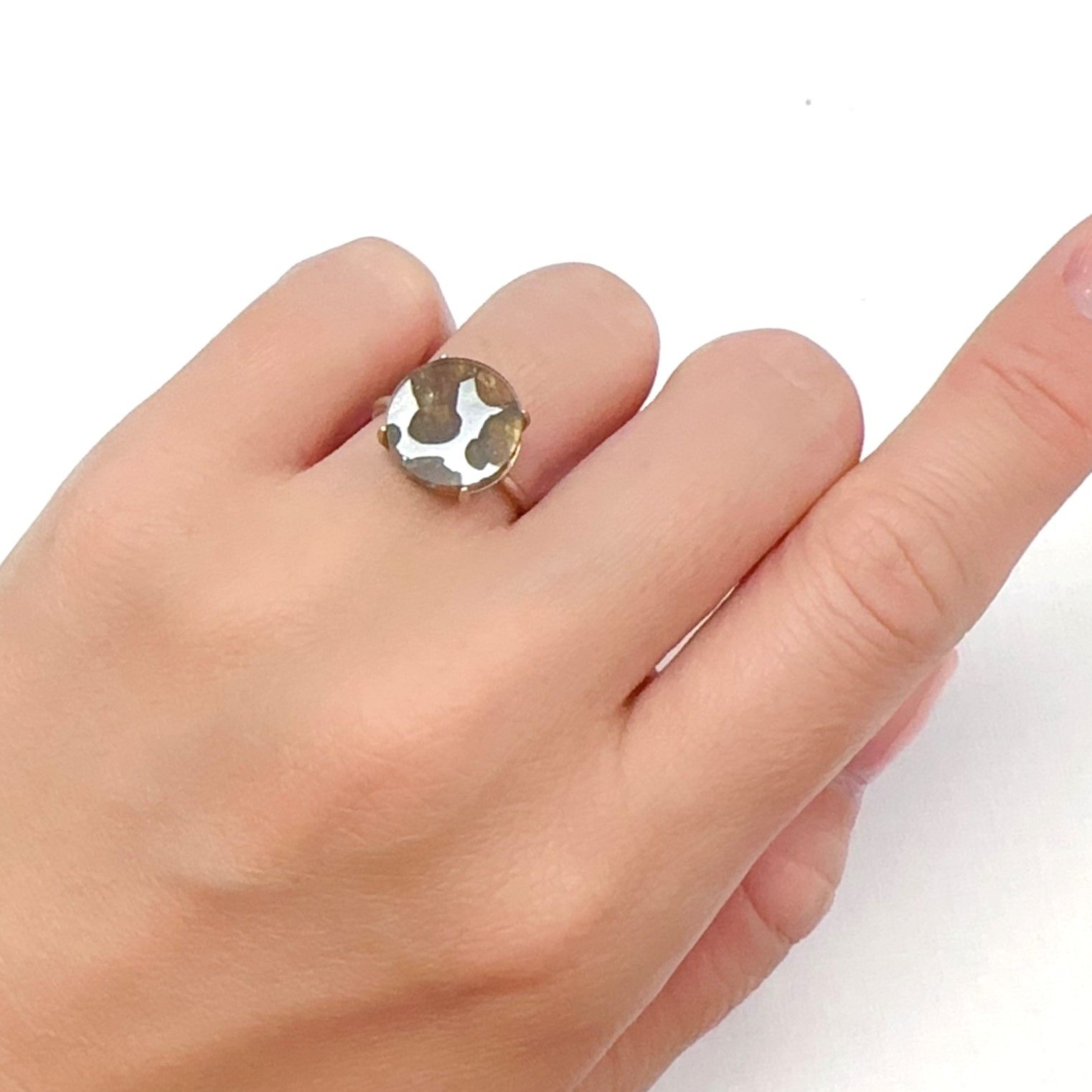 パラサイト隕石Sericho トリプレット 発見地:ケニア 4.03ct[240125717]12.1x12mm前後