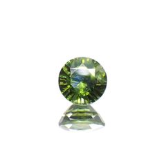 グリーンジルコン(宝石名ジルコン)スリランカ/カンボジア産 識別済 1.13ct / 5.9x5.8mm前後 [220114899]
