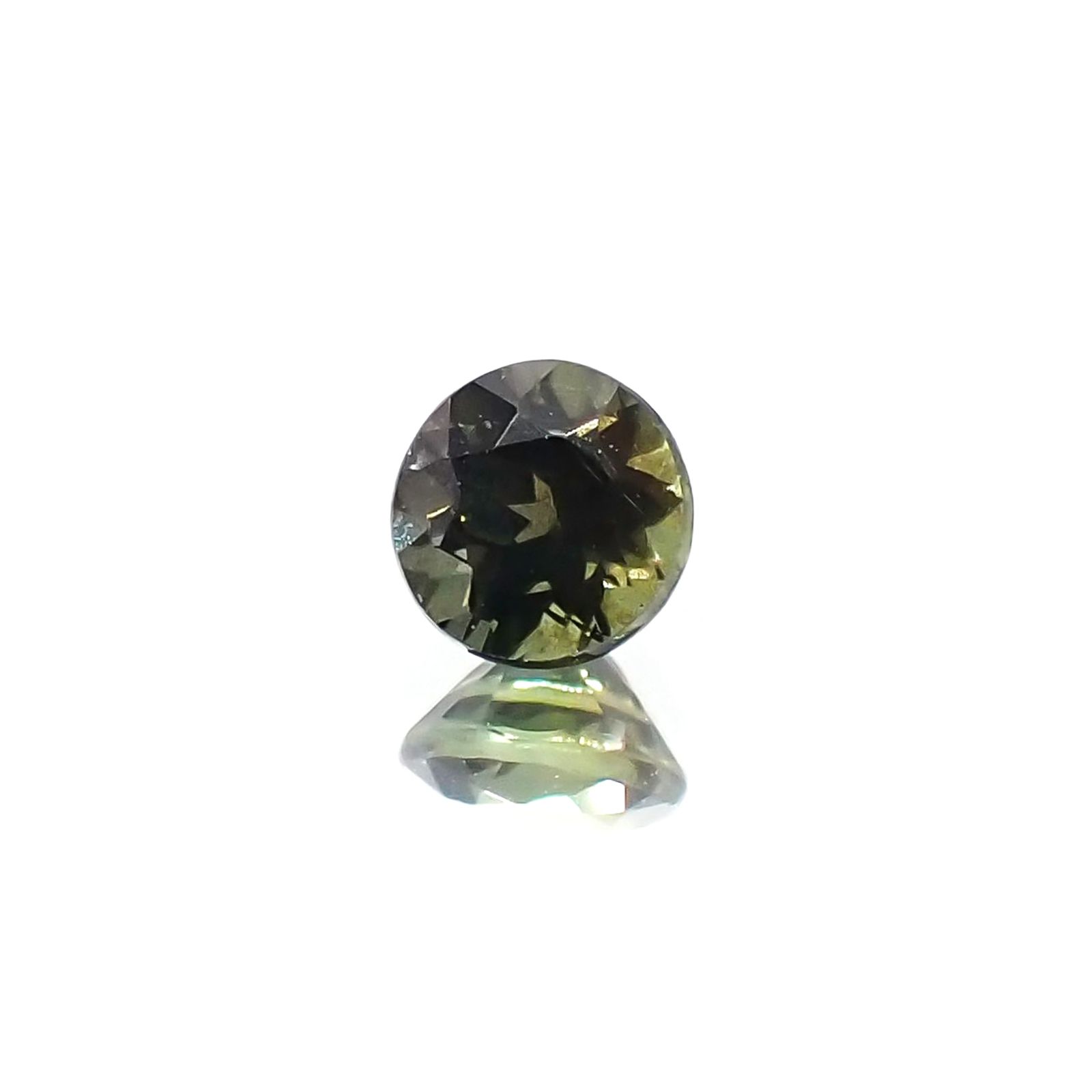 ゴールドシーンサファイア(宝石名シーン・サファイア)ケニア産 識別済 0.37ct / 4x4mm前後 [220717174]