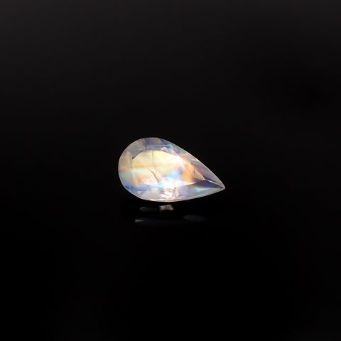 レインボームーンストーン インド・ビハール産 2.71ct / 13.2x7.8mm前後 [260431974]