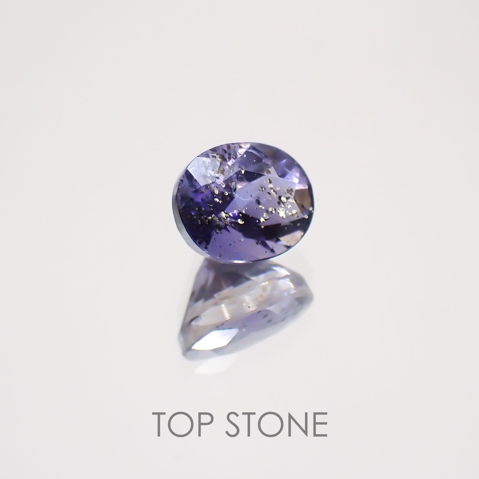 アイオライトサンストーン インド・ブラジル産 ルース 0.35ct[21018915]4.8×3.8mm前後