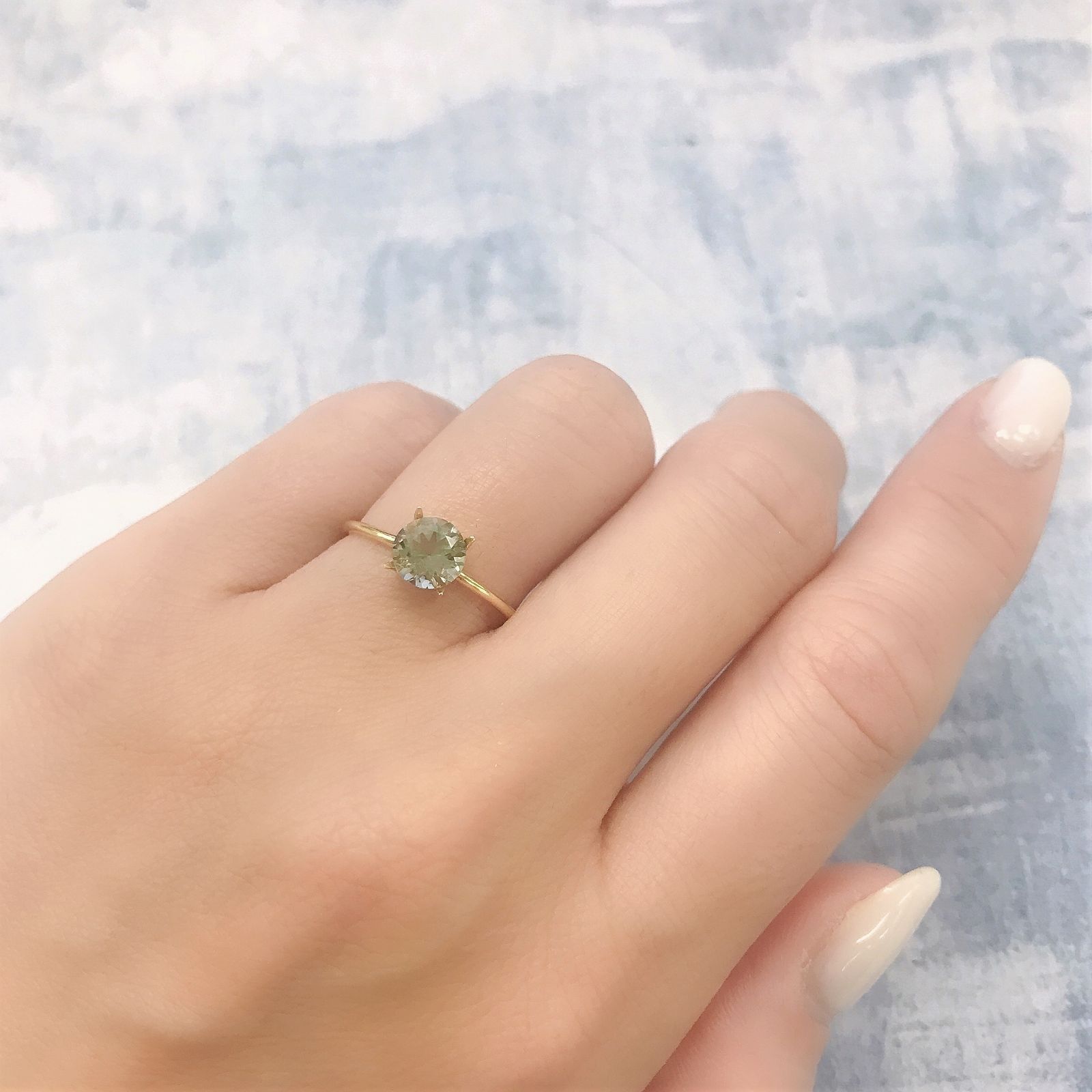 バイカラーオレゴンサンストーン(宝石名ラブラドライト)アメリカ・オレゴン州産 0.82ct 識別済[220616439]6.1x6.1mm前後