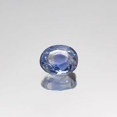 アイスブルーサファイア(宝石名ブルー・サファイア) スリランカ/マダガスカル産 0.33ct 識別済[210711177]4.3×3.7mm前後